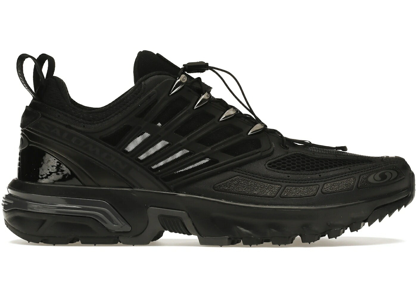 サロモン 労働者階級 黒いこと 黒いこと 薄墨色 薄墨色 スニーカー メンズ SALOMON ACS PRO ADVANCED BLACK GREY / BLACK BLACK GREY