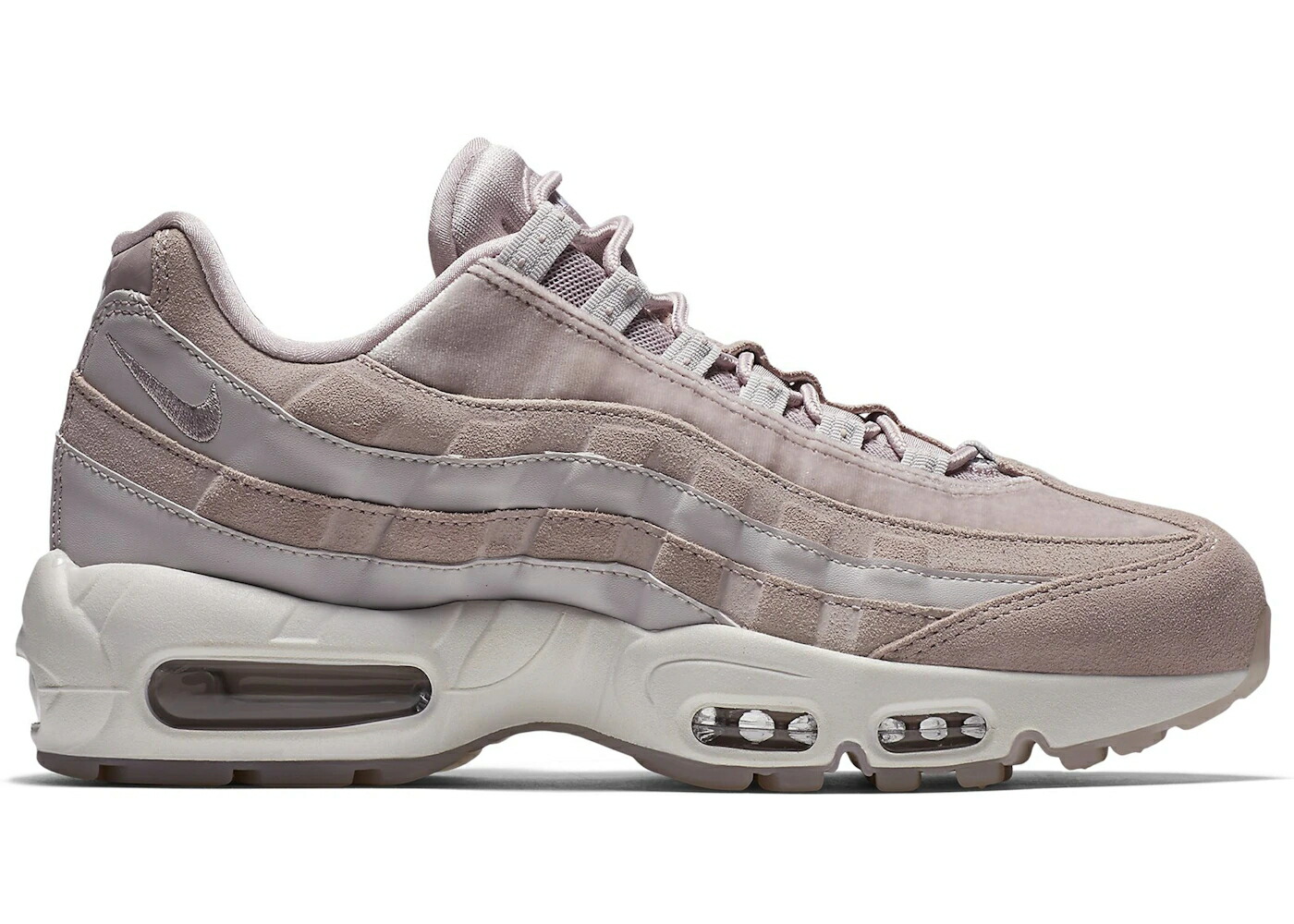 ナイキ マックス サクラ色 エア湖マックス WOMEN\u0027S スニーカー レディース NIKE AIR MAX 95 VELVET PARTICLE ROSE (WOMEN\u0027S) / PARTICLE ROSE PARTICLE ROSE VAST