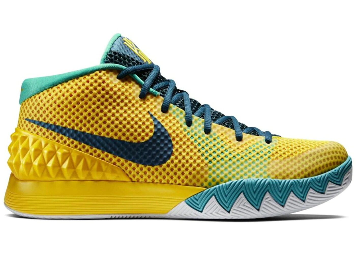 ナイキ カイリー 黄味がかった 黄色 ゴールド スニーカー メンズ NIKE KYRIE 1 LETTERMAN / TOUR YELLOW UNIVERSITY GOLD