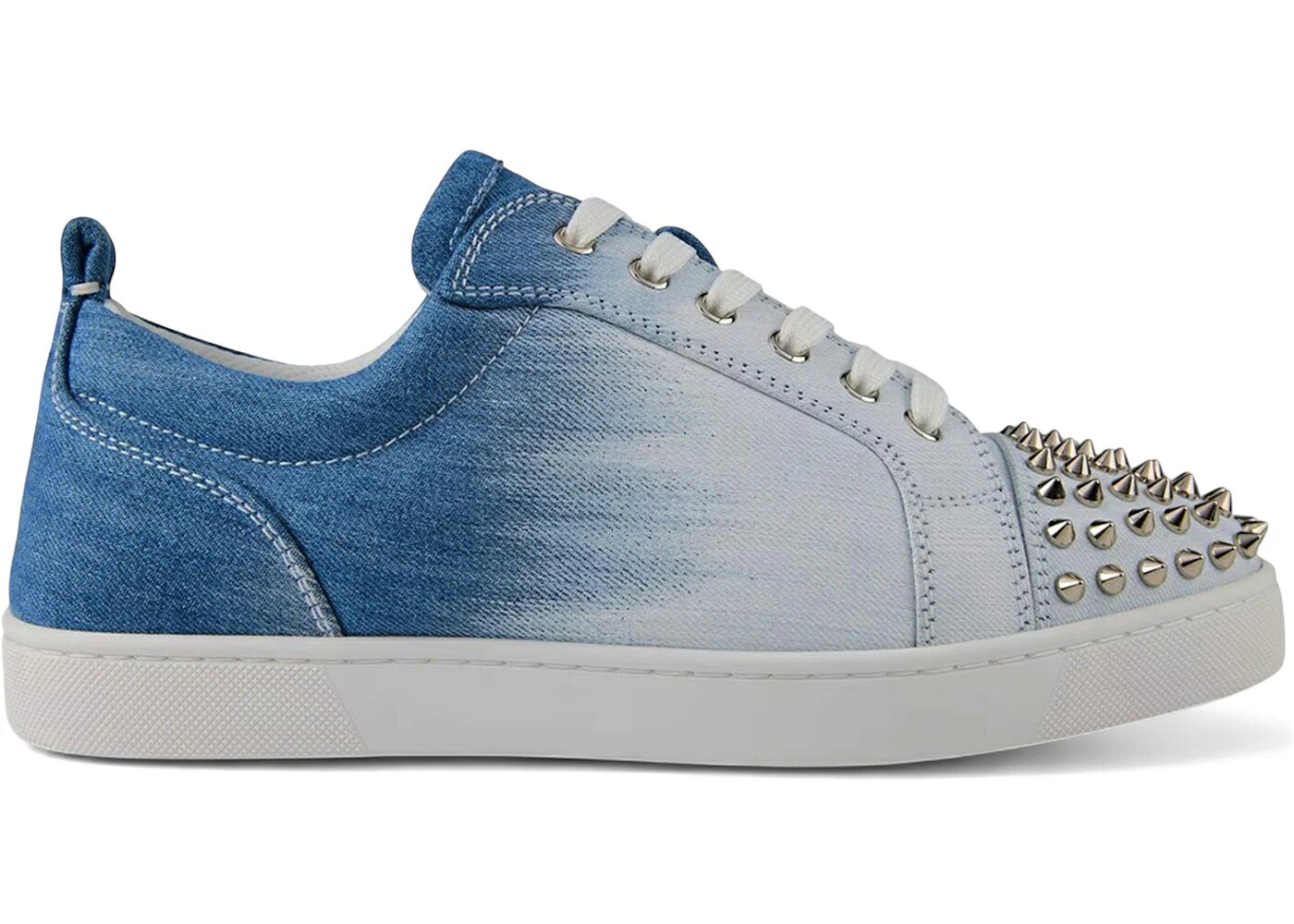 クリスチャンルブタン 青色 ブルー 白色 ホワイト スニーカー メンズ CHRISTIAN LOUBOUTIN CHRISTIAN LOUBOUTIN LOUIS JUNIOR SPIKES FLAT BLUE WHITE / BLUE WHITE SV