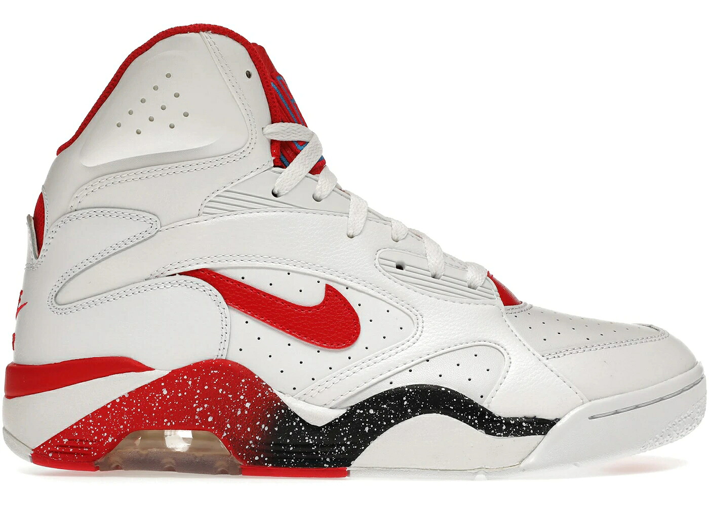 ナイキ 白色 ホワイト 赤 レッド 青色 ブルー エアフォース スニーカー メンズ NIKE AIR FORCE 180 WHITE RED / WHITE HYPER RED PHOTO BLUE|スニケス