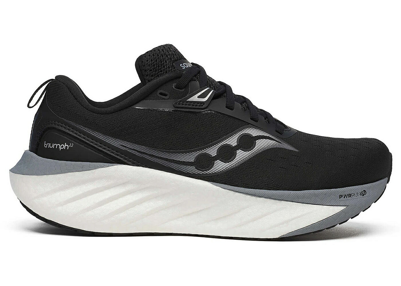 サッカニー 黒色 ブラック 白色 ホワイト WOMEN'S スニーカー レディース SAUCONY TRIUMPH 22 BLACK WHITE (WOMEN'S) / BLACK WHITE