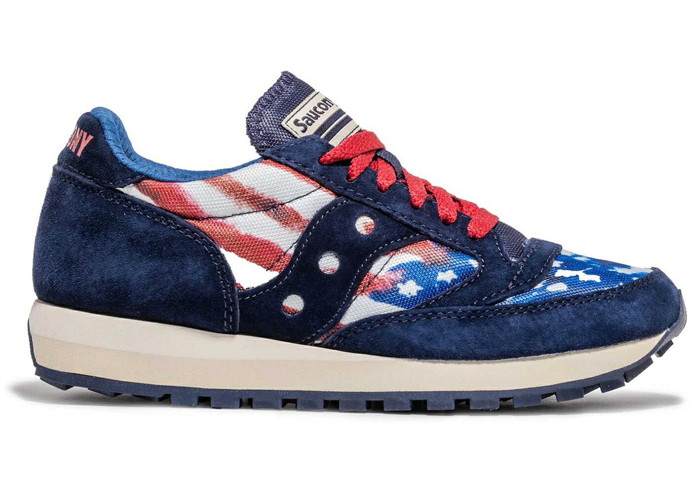 サッカニー ジャズ スターズ 紺色 ネイビー 青色 ブルー 赤 レッド 白色 ホワイト & WOMEN'S スニーカー レディース SAUCONY JAZZ 81 STARS STRIPES (WOMEN'S) / NAVY BLUE RED WHITE