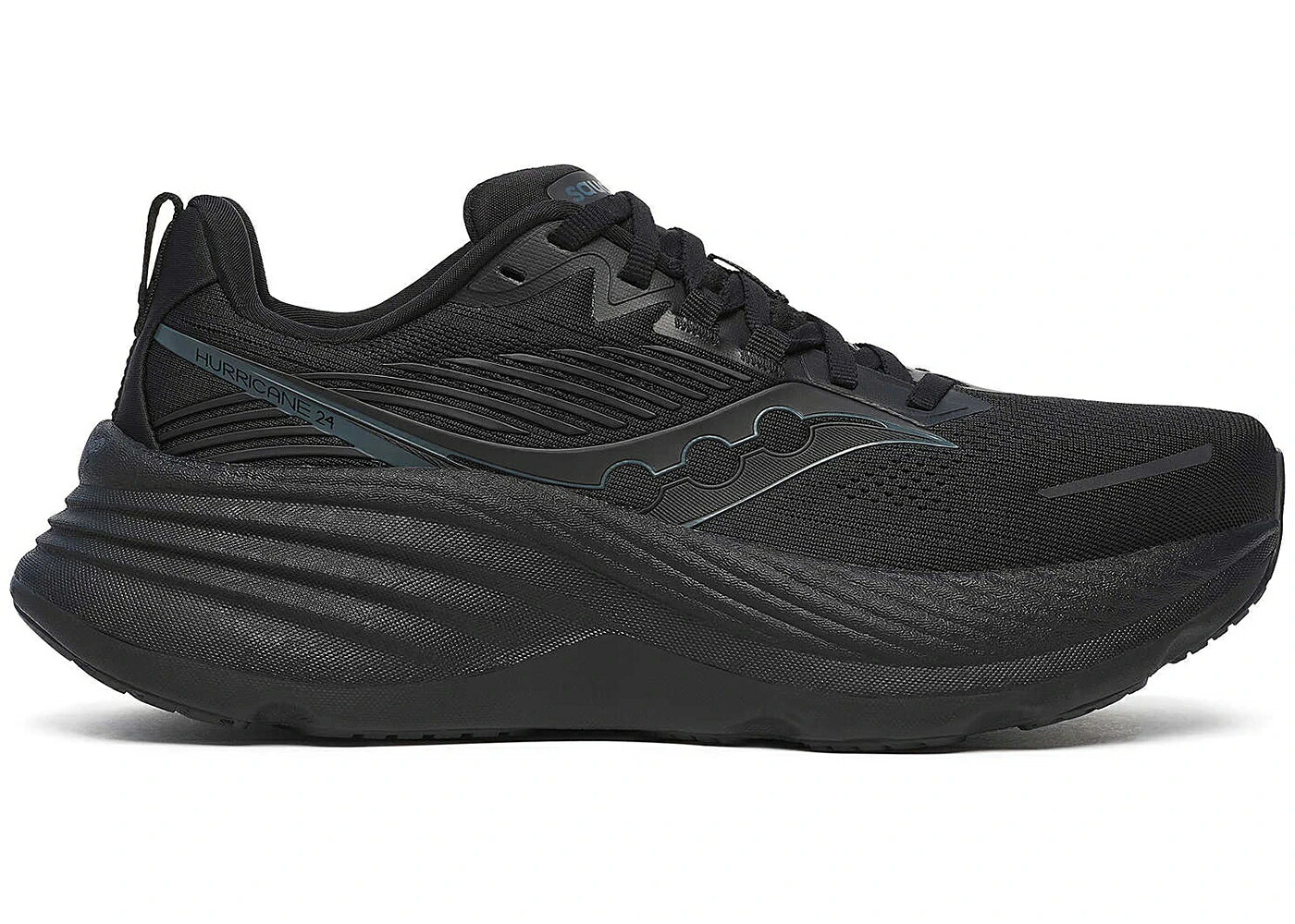 サッカニー ハリケーン 黒色 ブラック WOMEN'S スニーカー レディース SAUCONY HURRICANE 24 BLACK (WOMEN'S) / BLACK BLACK