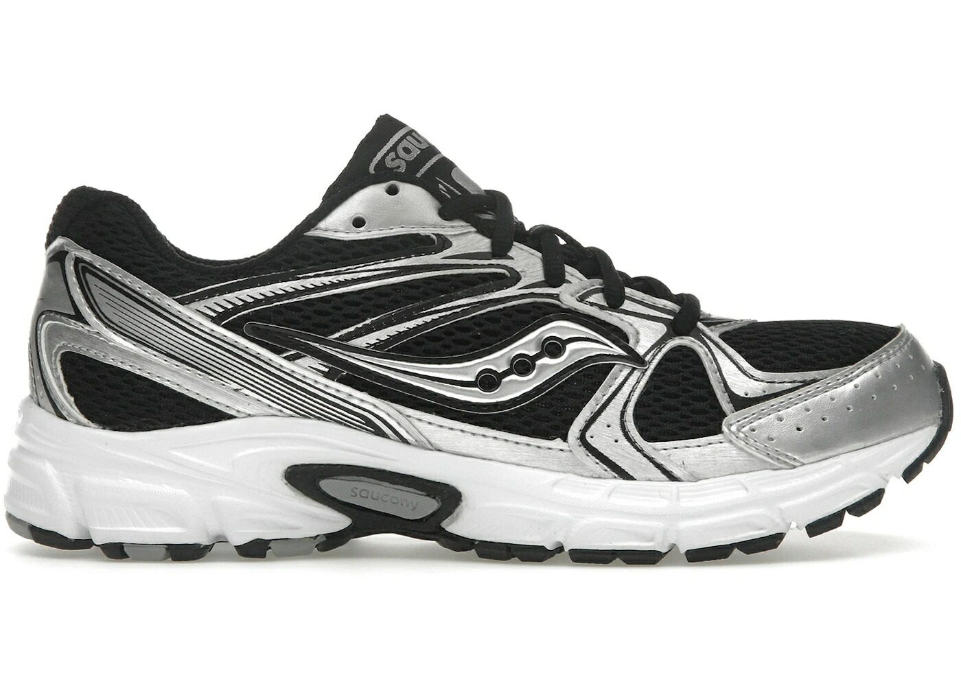 サッカニー 黒いこと 黒いこと しろがね色 しろがね色 WOMEN\u0027S スニーカー レディース SAUCONY GRID RIDE MILLENNIUM BLACK SILVER (WOMEN\u0027S) / BLACK SILVER