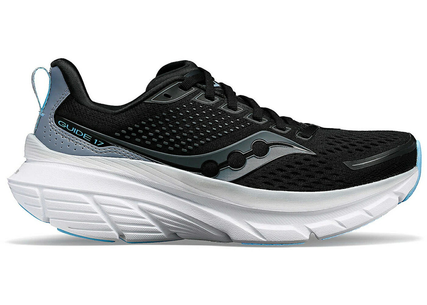 サッカニー 黒色 ブラック WOMEN'S スニーカー レディース SAUCONY GUIDE 17 BLACK FOG (WOMEN'S) / BLACK FOG