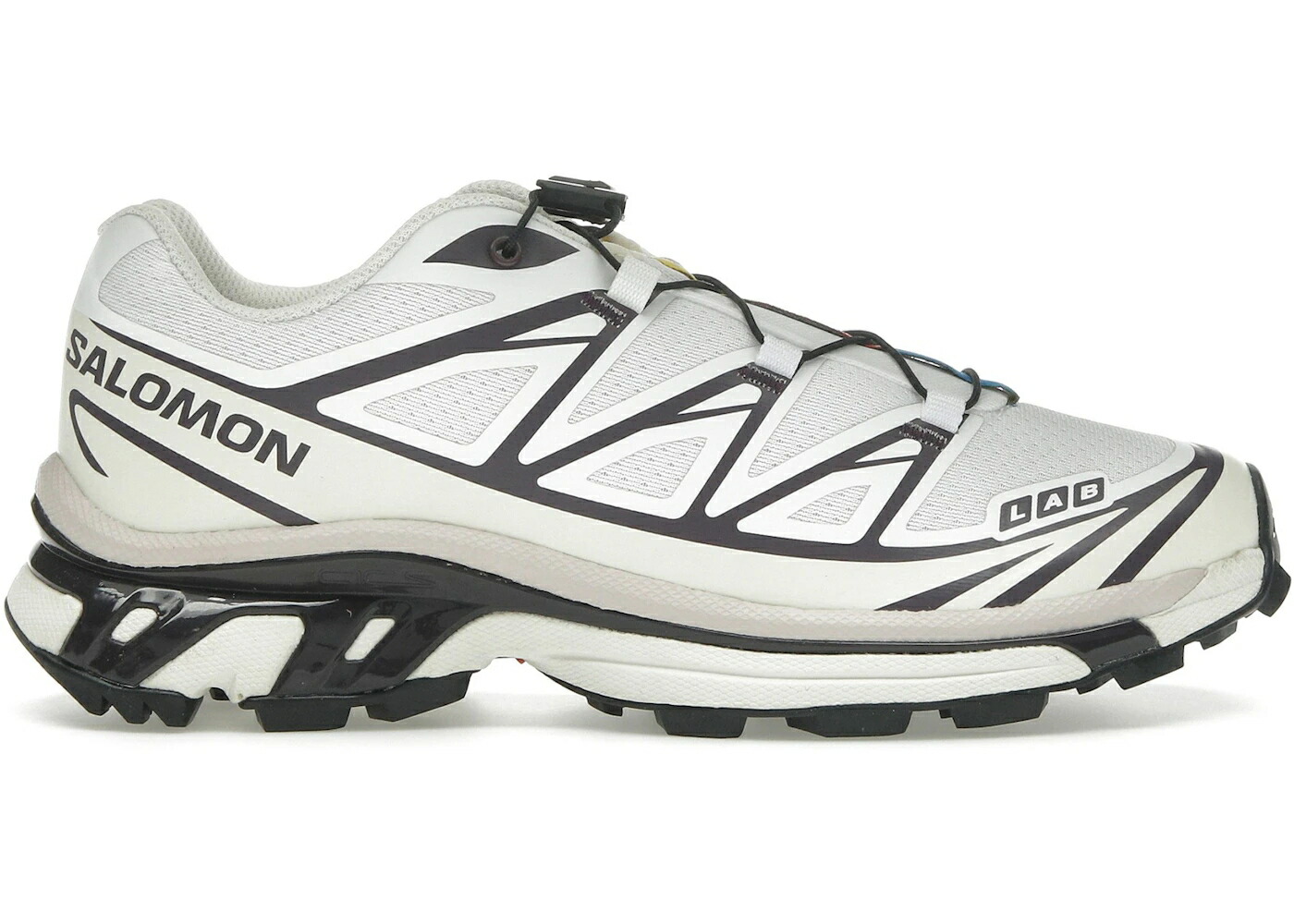 サロモン 白色 ホワイト スニーカー メンズ SALOMON XT-6 WHITE VANILLA ICE PLUM / WHITE VANILLA ICE PLUM PERFECT
