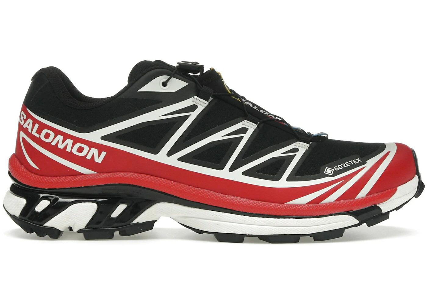 サロモン ゴアテックス 黒色 ブラック スニーカー メンズ SALOMON XT-6 GORE-TEX BLACK FLAME SCARLET / BLACK FLAME SCARLET VANILLA ICE