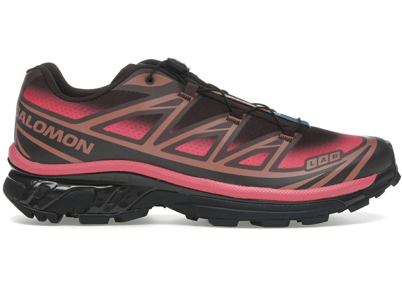 サロモン 黒色 ブラック 赤 レッド スニーカー メンズ SALOMON XT-6 SKYLINE BLACK COFFEE ROUGE RED / BLACK COFFEE FRENCH ROAST ROUGE