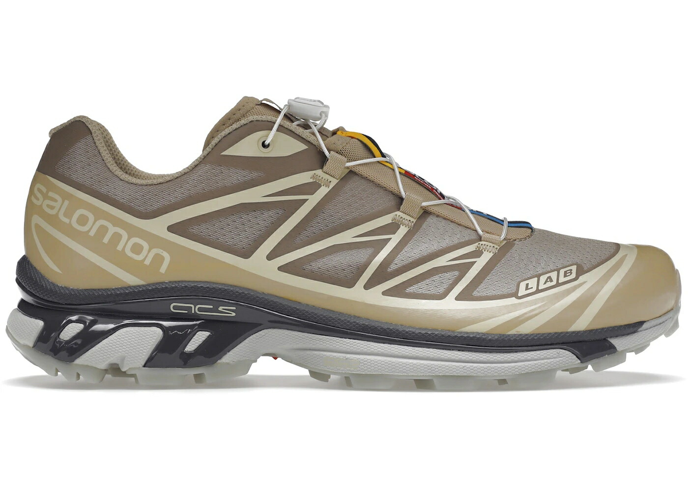サロモン サファリ スニーカー メンズ SALOMON XT-6 CLEAR SAFARI / SAFARI MAGNET VANILLA ICE