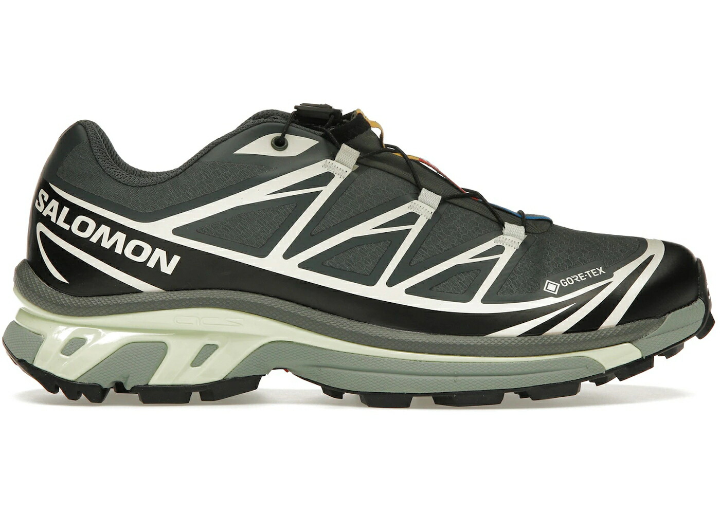 サロモン ゴアテックス 黒色 ブラック ライム クリーム スニーカー メンズ SALOMON XT-6 GORE-TEX BLACK LIME CREAM / URBAN CHIC BLACK LIME CREAM