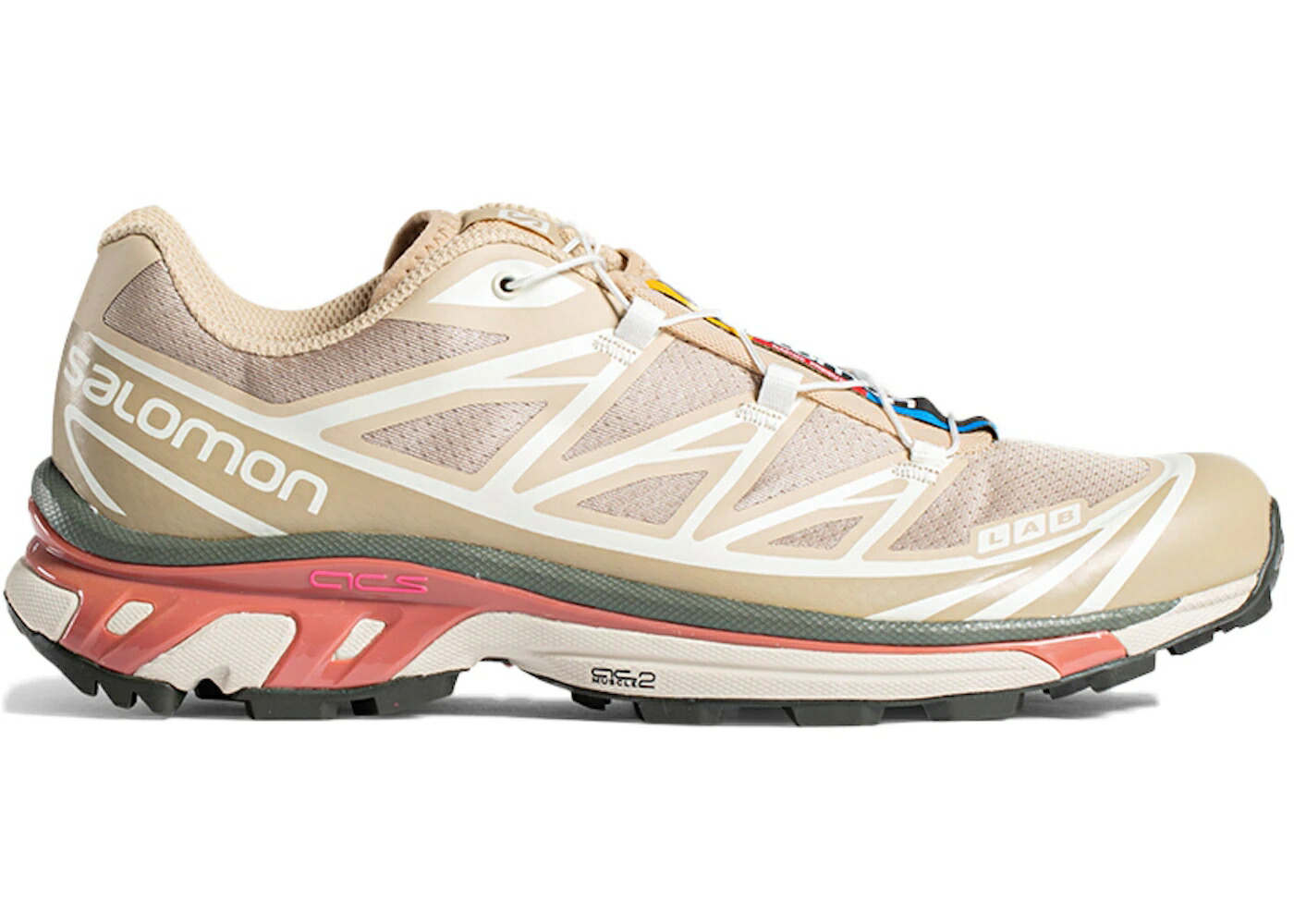 サロモン サファリ ビンテージ ヴィンテージ カーキ 赤 レッド スニーカー メンズ SALOMON XT-6 ADVANCED SAFARI VINTAGE KHAKI / SAFARI VINTAGE KHAKI RED