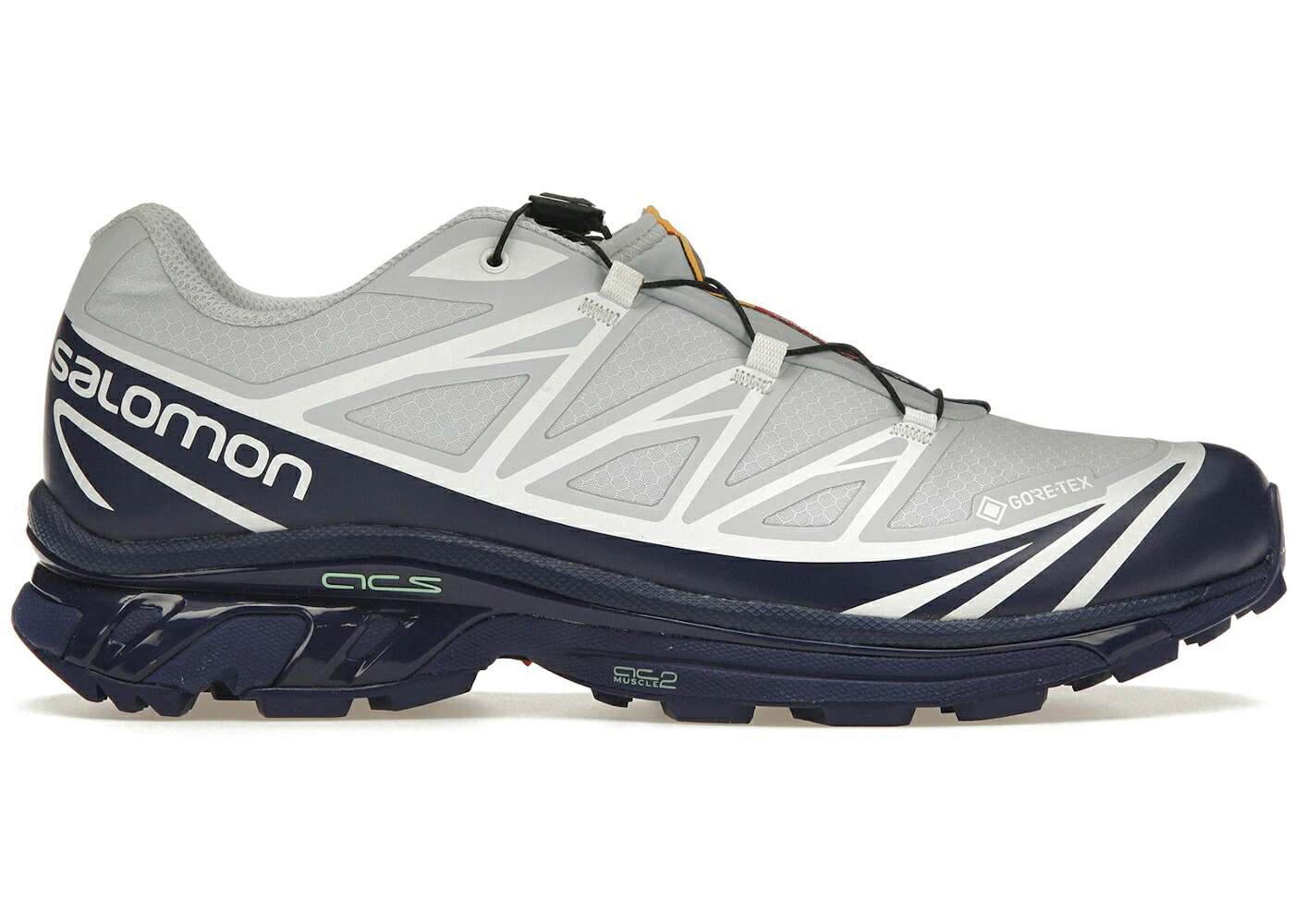 サロモン ゴアテックス 青み 青色 ギョリュウモドキ 白いこと 白いこと スニーカー メンズ SALOMON XT-6 GORE-TEX BLUE PRINT HEATHER WHITE / BLUE PRINT HEATHER WHITE
