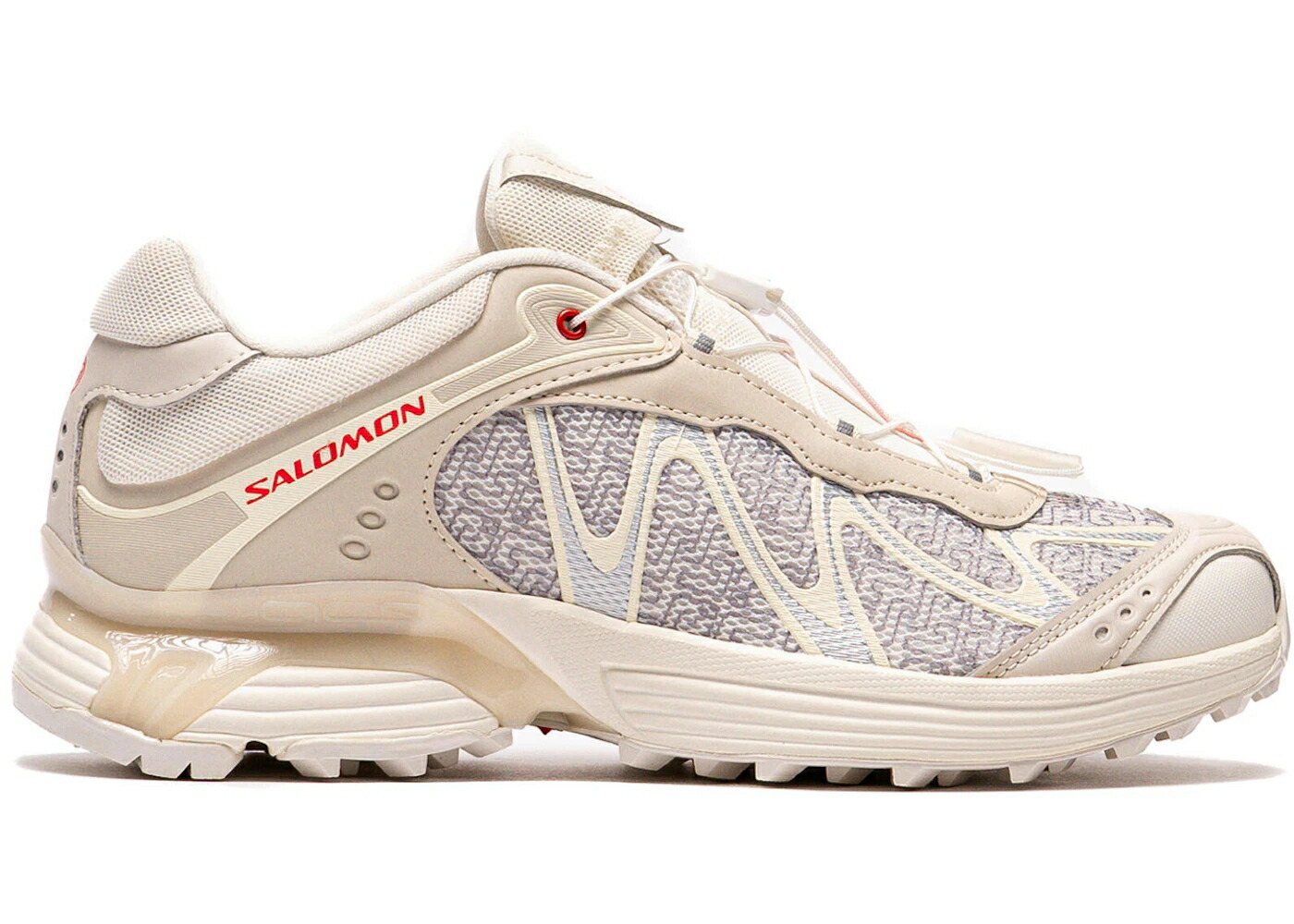 サロモン 赤 赤いこと スニーカー メンズ SALOMON XT-WHISPER PANHUI VANILLA ICE / VANILLA ICE RAINY DAY FIERY RED