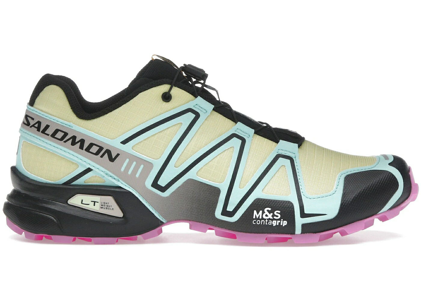 サロモン 黄味がかった 黄色 アクア スニーカー メンズ SALOMON SPEEDCROSS 3 YELLOW IRIS ICED AQUA / YELLOW IRIS ICED AQUA CYCLAMEN