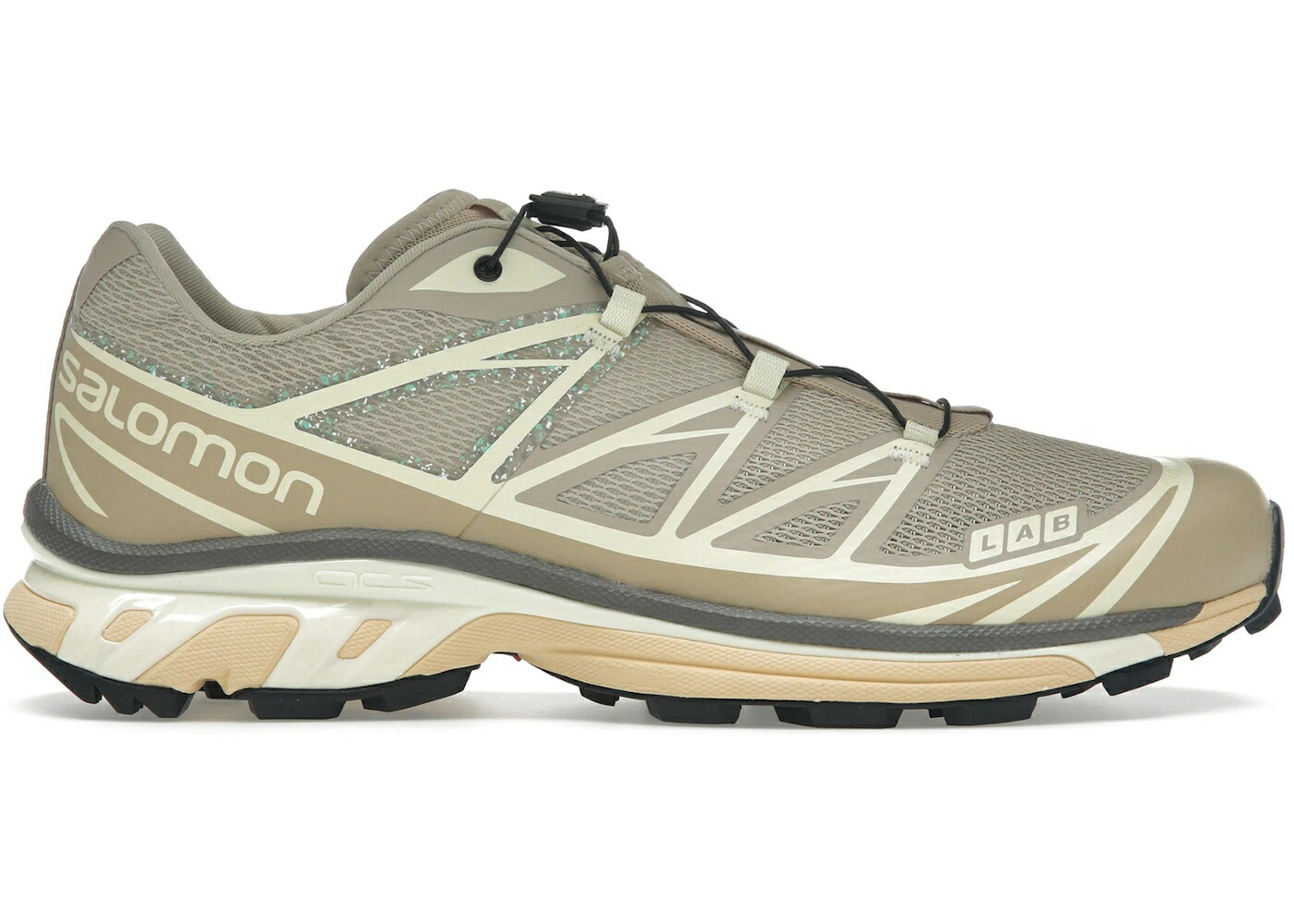 サロモン 白いこと 白いこと 黄味がかった 黄色 スニーカー メンズ SALOMON XT-6 WHITE PEPPER / WHITE PEPPER TRANSPARENT YELLOW