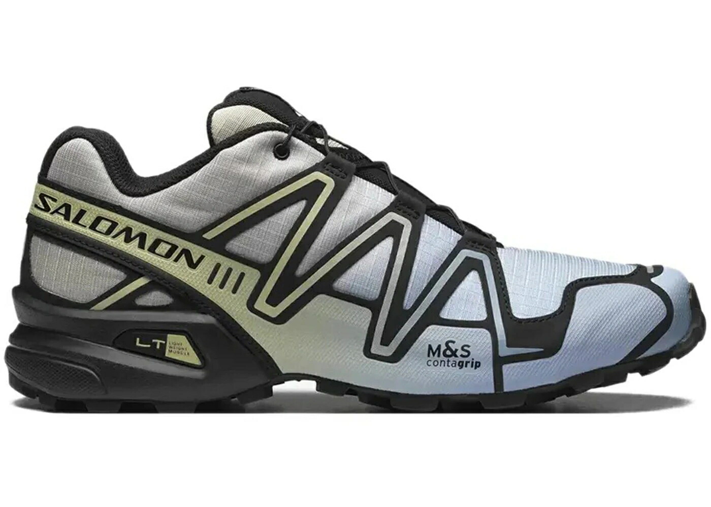 サロモン 青色 ブルー 黒色 ブラック スニーカー メンズ SALOMON SPEEDCROSS 3 CHROMATIC BLUE FOG / BLACK ALFALFA BLUE FOG