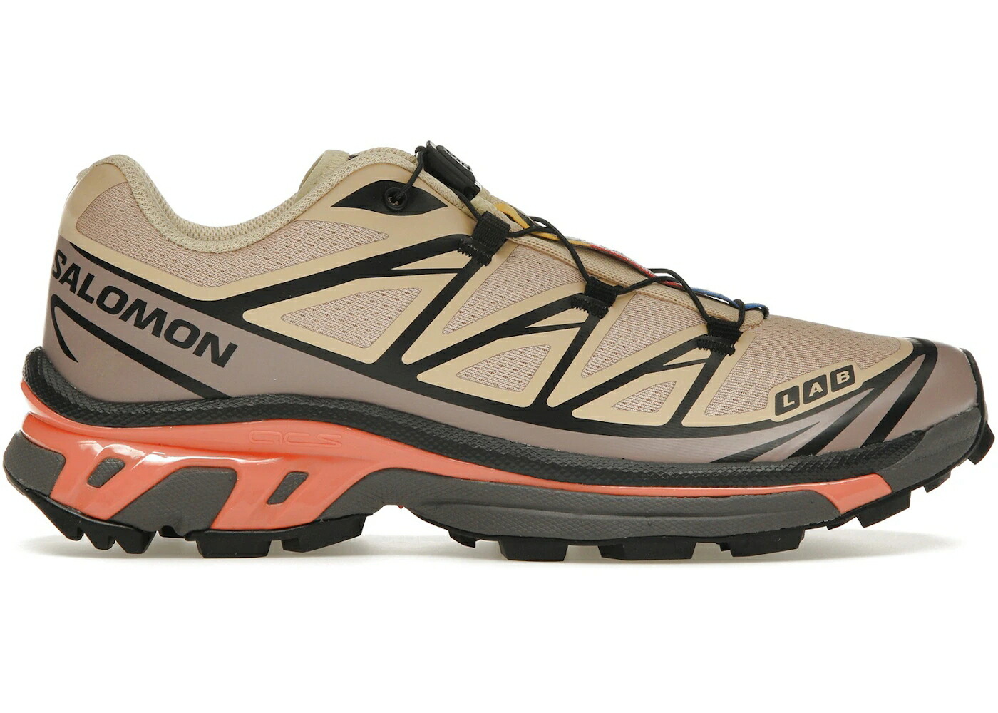 サロモン スニーカー メンズ SALOMON XT-6 HAZELNUT QUAIL / HAZELNUT QUAIL LIVING CORAL