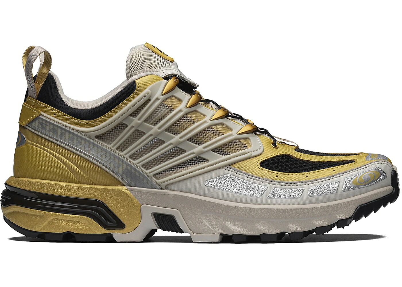 サロモン プロ ゴールド 銀色 シルバー 黒色 ブラック スニーカー メンズ SALOMON ACS PRO 20 YEAR ANNIVERSARY / RICH GOLD OLD SILVER CLOUD BLACK｜スニケス 49,920円