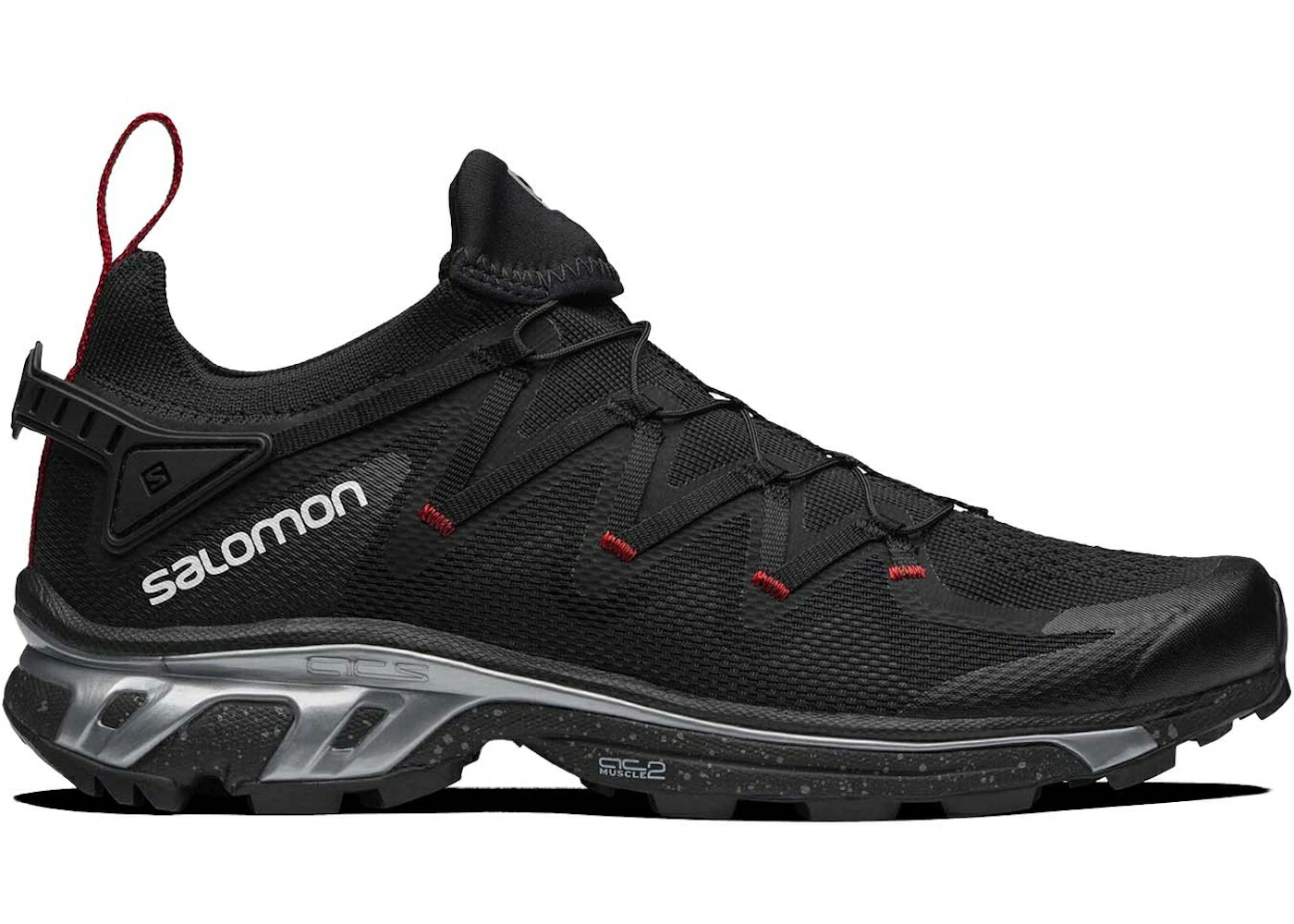 サロモン 黒いこと 黒いこと スニーカー ユニ一発やる SALOMON XT-RUSH BLACK CHERRY TOMATO / BLACK BLACK CHERRY TOMATO メンズ