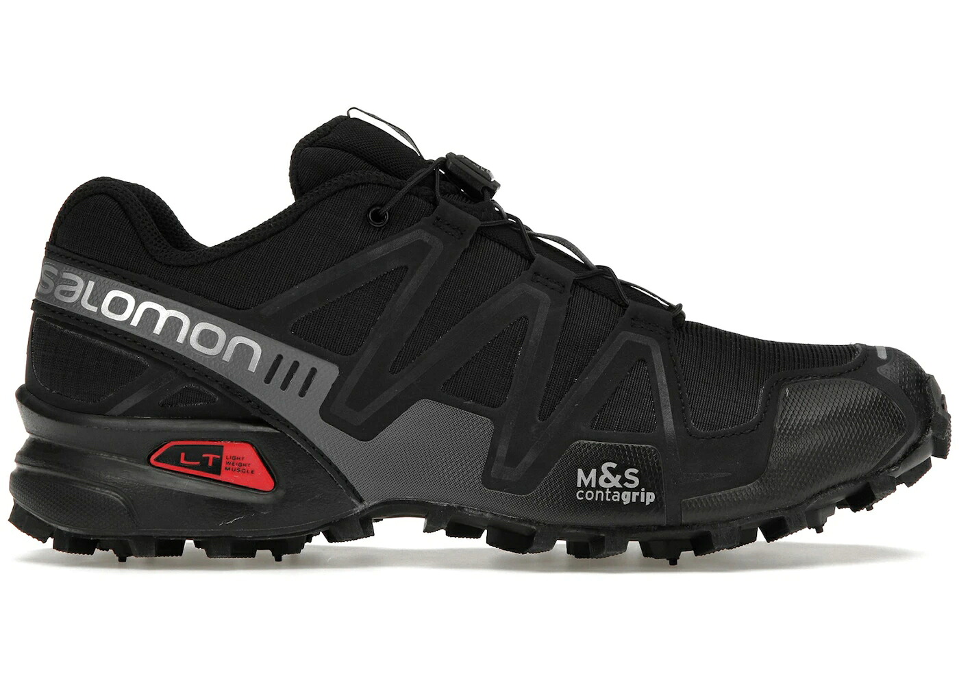 サロモン 黒いこと 黒いこと 赤 赤いこと スニーカー ユニ一発やる SALOMON SPEEDCROSS 3 BLACK QUIET SHADE RED / BLACK BLACK QUIET SHADE メンズ