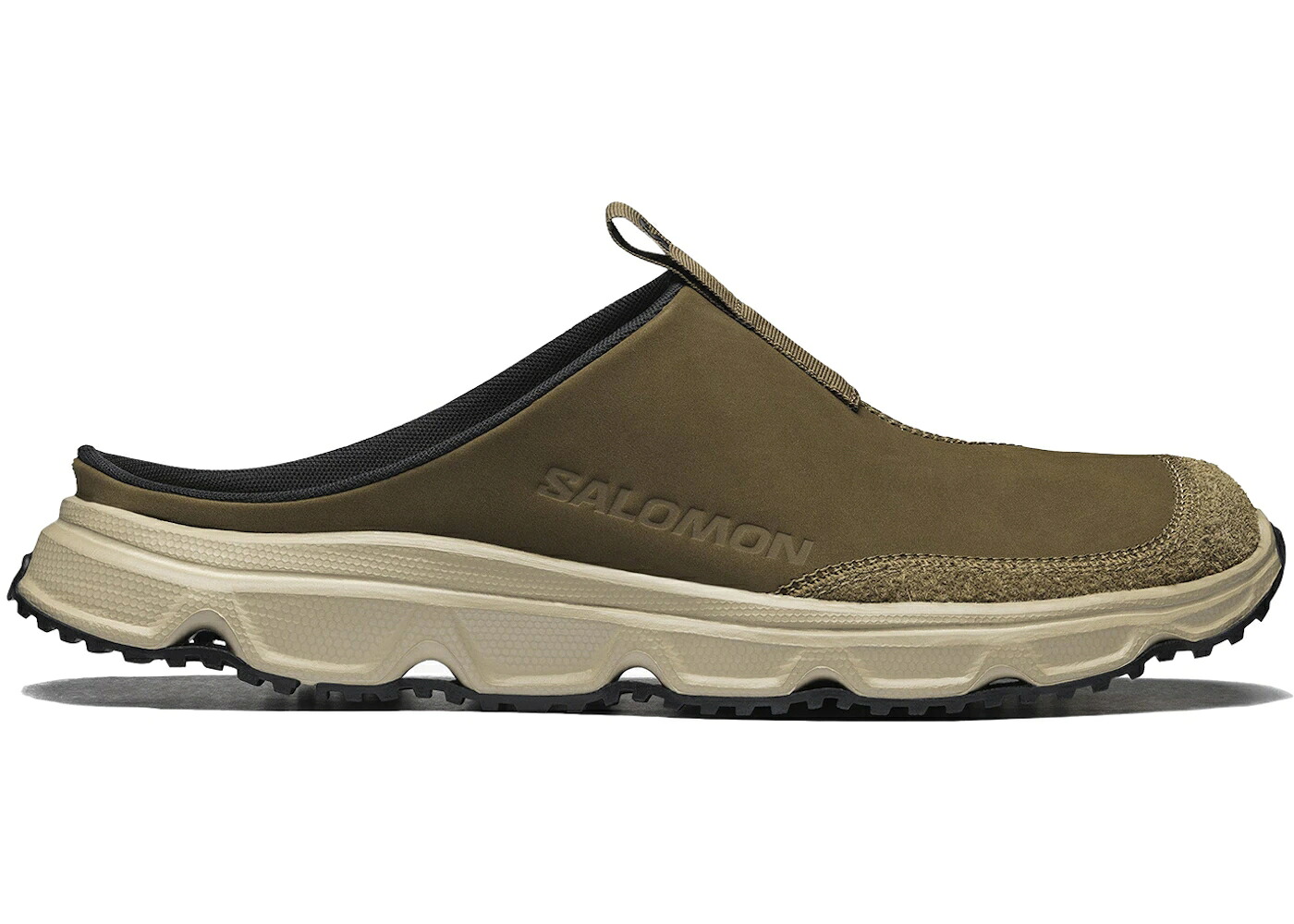 サロモン サンダル レザー サファリ 黒色 ブラック スニーカー ユニセックス SALOMON RX SLIDE LEATHER ADVANCED KANGAROO SAFARI / KANGAROO SAFARI BLACK メンズ｜スニケス