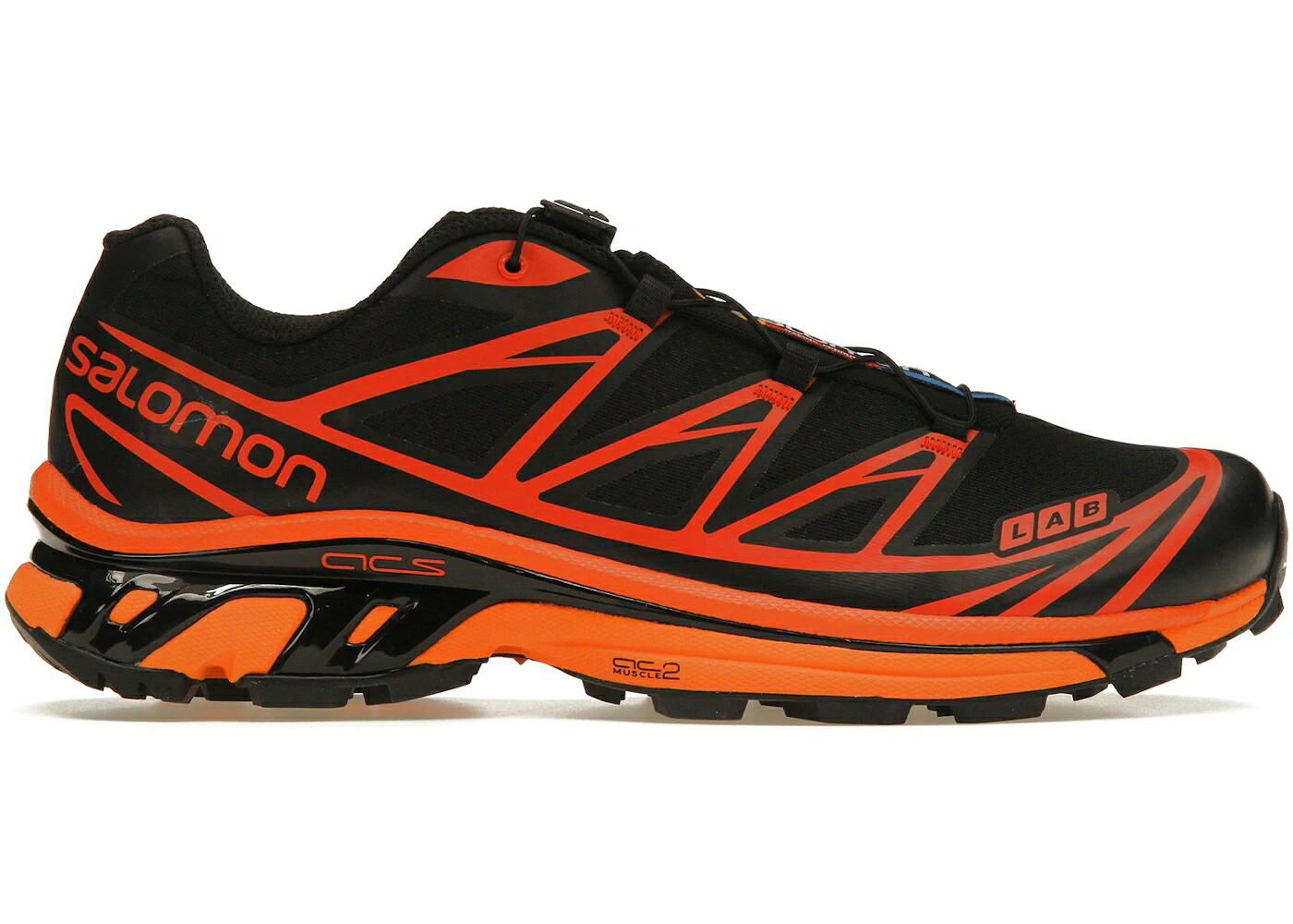 サロモン 黒いこと 黒いこと 橙 オレンジ色 スニーカー ユニ一発やる SALOMON XT-6 BLACK MAGNET VIBRANT ORANGE / BLACK MAGNET VIBRANT ORANGE メンズ