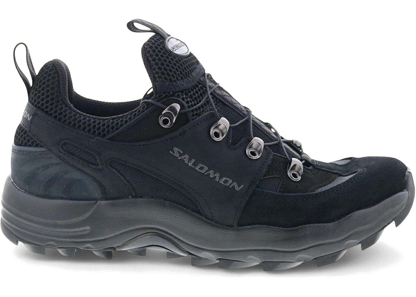 サロモン 黒色 ブラック スニーカー メンズ SALOMON RAID WIND ADVANCED BLACK / BLACK BLACK MAGNET|スニケス