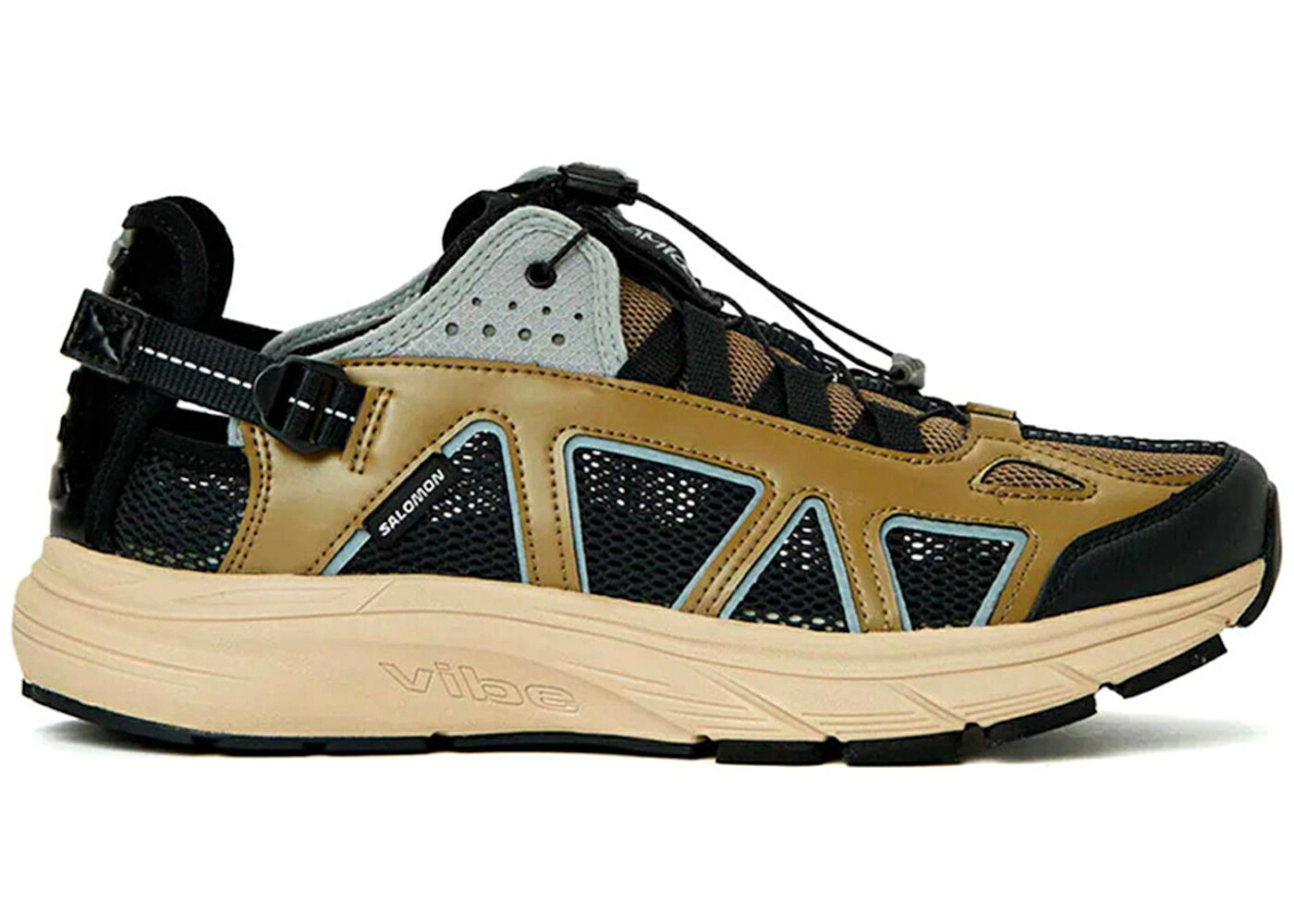 サロモン なめし革 思われ人 黒いこと 黒いこと スニーカー メンズ SALOMON TECHSONIC LEATHER ADVANCED SANDAL GRAMICCI RUBBER / RUBBER DARK SAPPHIRE BLACK