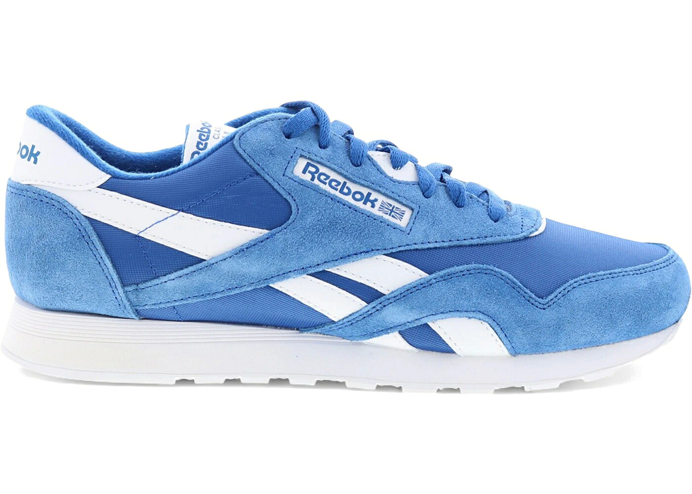 リーボック クラシック ナイロン 青色 ブルー 白色 ホワイト スニーカー メンズ REEBOK CLASSIC NYLON VECTOR BLUE FOOTWEAR WHITE / VECTOR BLUE FOOTWEAR WHITE|スニケス