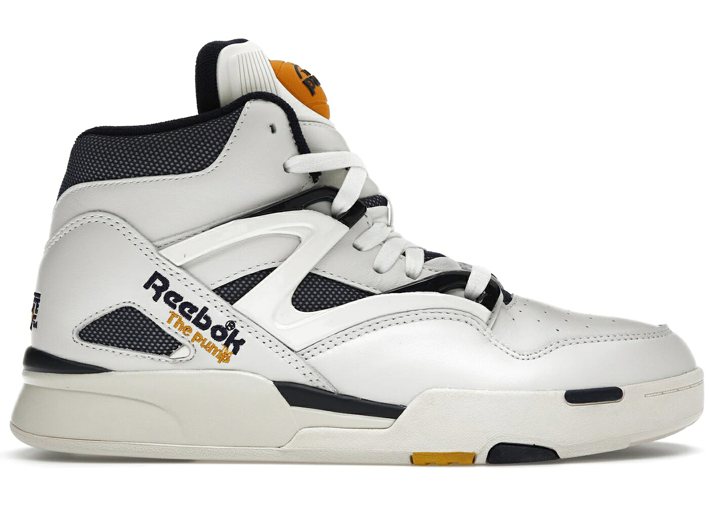 リーボック 揚水機 地方 紺色 米国海軍 ゴールド スニーカー メンズ REEBOK PUMP OMNI ZONE II CHALK / CHALK NAVY GOLD