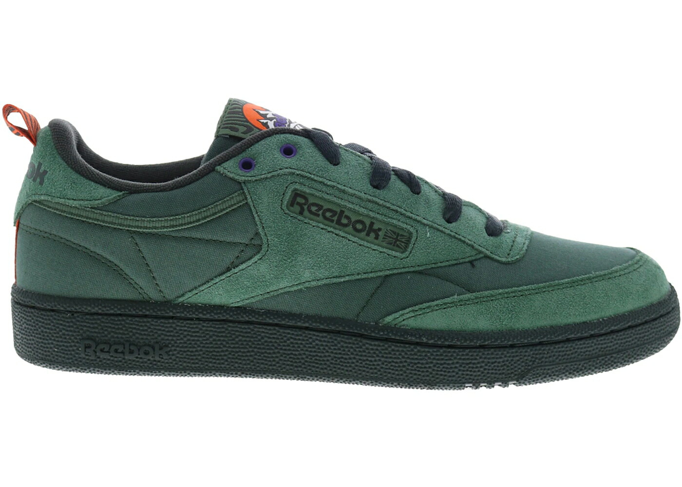リーボック クラブ 緑 グリーン 灰色 グレー ポンプ 橙 オレンジ スニーカー メンズ REEBOK CLUB C 85 ESCAPE GREEN / ESCAPE GREEN GREY PUMP ORANGE