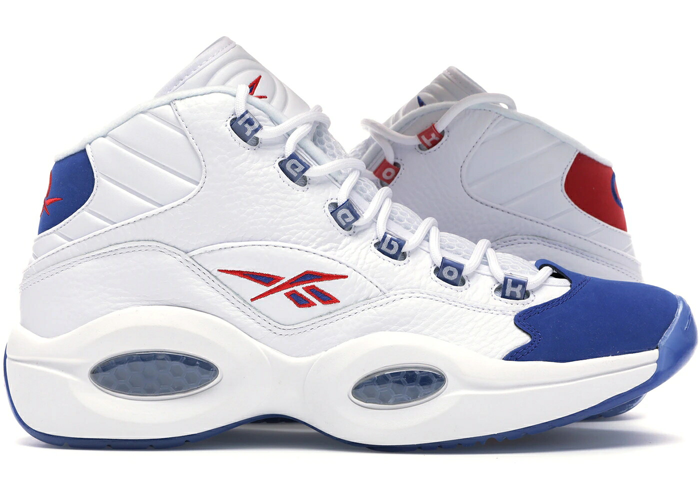 リーボック クエスチョン ミッド 白色 ホワイト クエスチョンミッド スニーカー メンズ REEBOK QUESTION MID DOUBLE CROSS / WHITE COLLEGIATE ROYAL PRIMAL