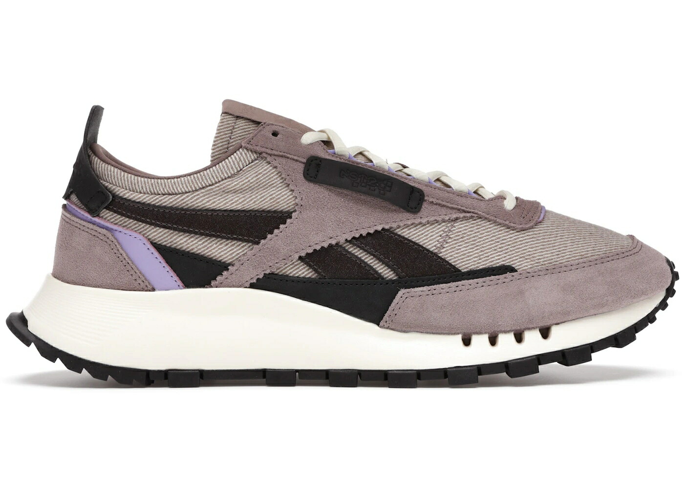 リーボック 古典派音楽 なめし革 レガシー 紫 パープル 黒いこと 黒いこと スニーカー メンズ REEBOK CLASSIC LEATHER LEGACY ASAP NAST / SANDY TAUPE CRISP PURPLE BLACK 靴-スニーカー