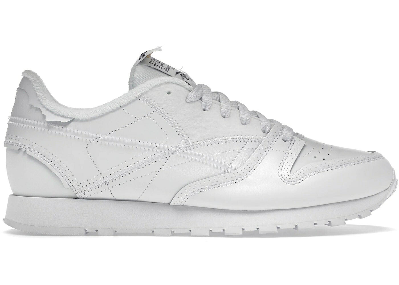 リーボック クラシック レザー 白色 ホワイト 黒色 ブラック スニーカー メンズ REEBOK CLASSIC LEATHER MAISON MARGIELA MEMORY OF WHITE / FOOTWEAR WHITE BLACK FOOTWEAR|スニケス
