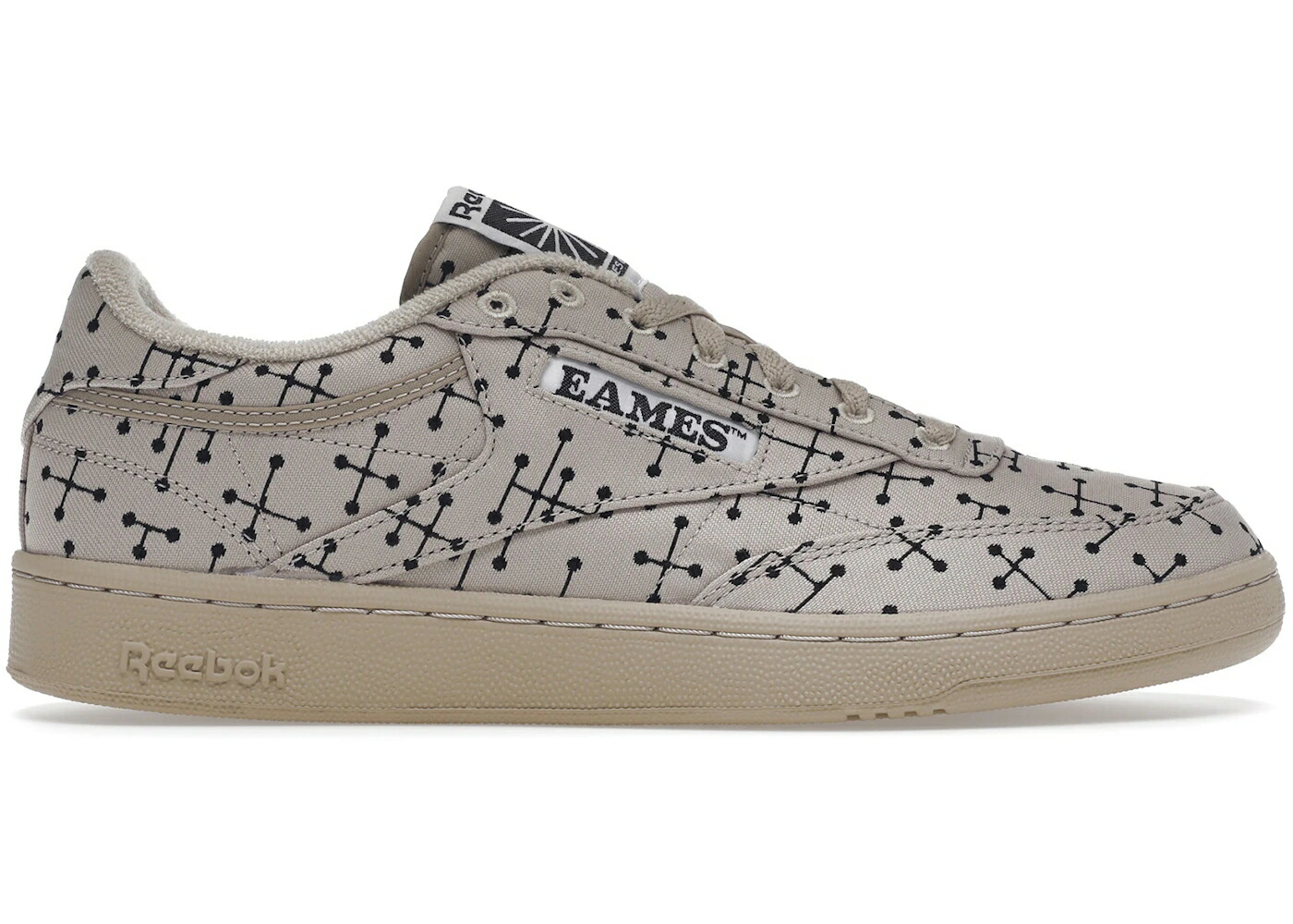 リーボック 野球クラブ 今めかしい ベージュ 中核グループ スニーカー メンズ REEBOK CLUB C 85 EAMES DOT PATTERN / MODERN BEIGE MODERN BEIGE CORE