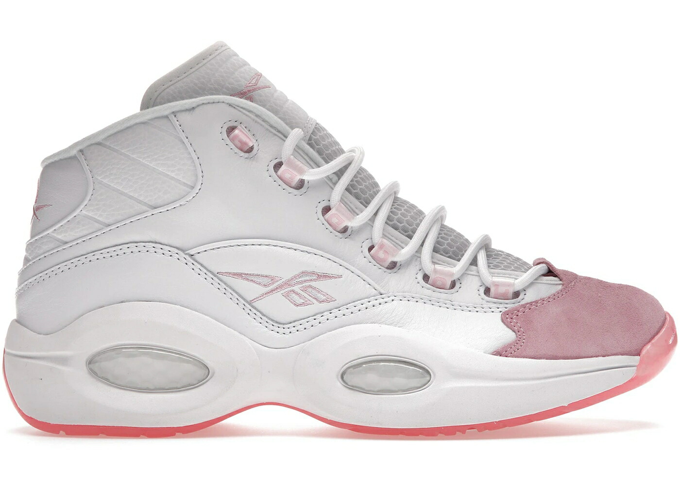 リーボック クエスチョン ミッド ピンク 白色 ホワイト クエスチョンミッド スニーカー メンズ REEBOK QUESTION MID PINK TOE / FOOTWEAR WHITE PINK GLOW
