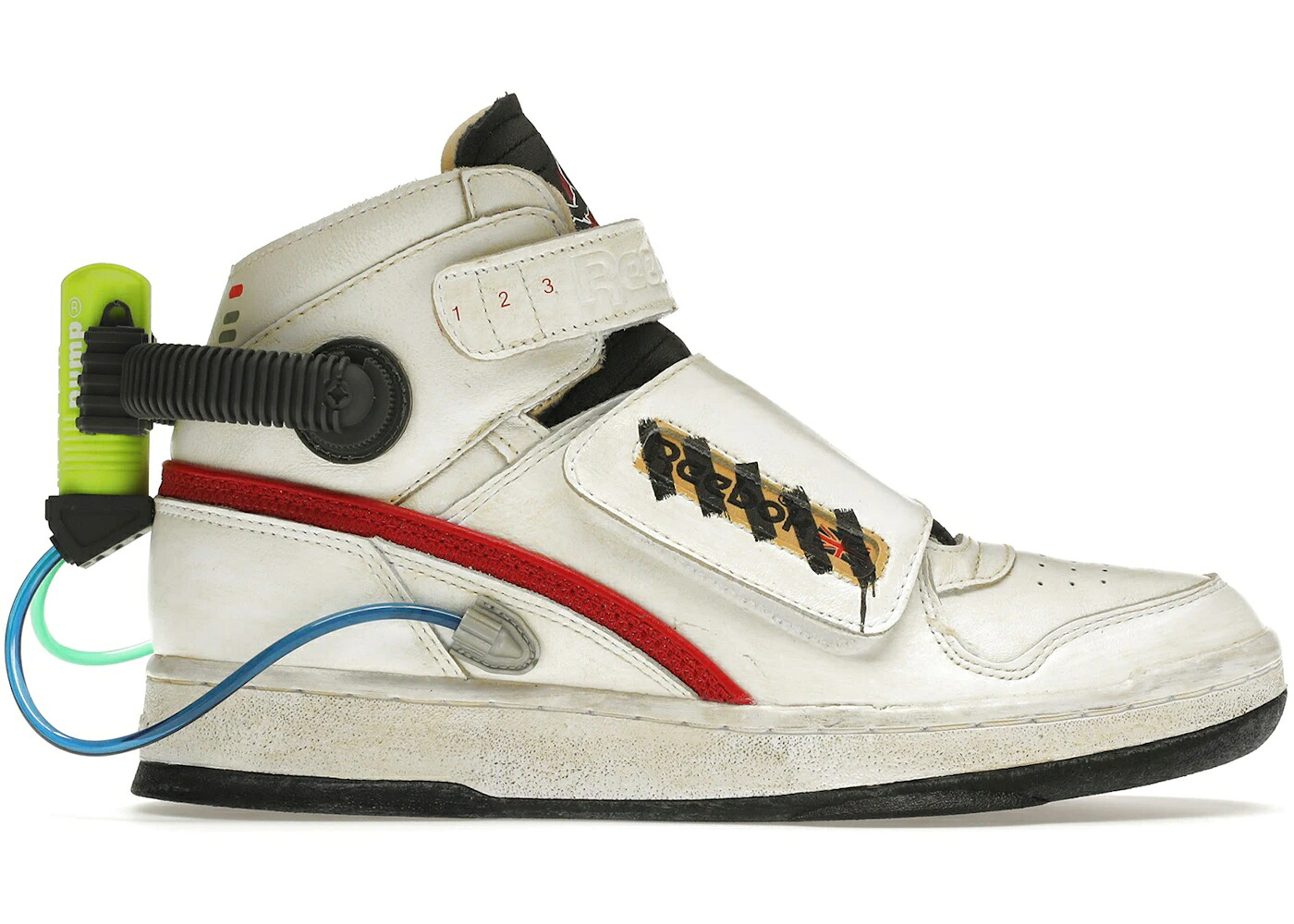 リーボック 白いこと 白いこと 薄墨色 薄墨色 スニーカー メンズ REEBOK GHOST SMASHER GHOSTBUSTERS (2020) / WHITE TRUE GREY 8 SCARLET