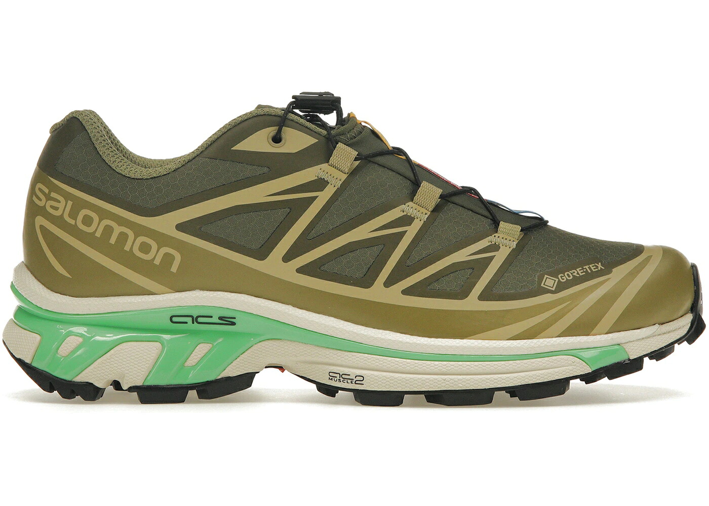 サロモン ゴアテックス オリーブ ナイト爵 スニーカー メンズ SALOMON XT-6 GORE-TEX OLIVE NIGHT DRIED HERB / OLIVE NIGHT DRIED HERB ALMOND