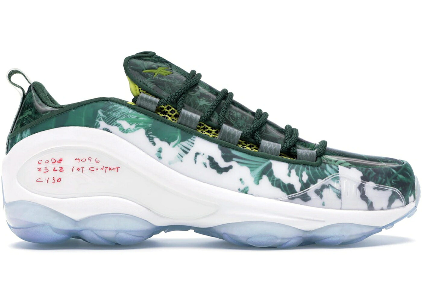 リーボック ラン プレデター 白色 ホワイト スカウト 緑 グリーン 黄色 イエロー スニーカー メンズ REEBOK DMX RUN 10 EXTRA BUTTER THE PREDATOR / WHITE SCOUT GREEN SCARLET YELLOW