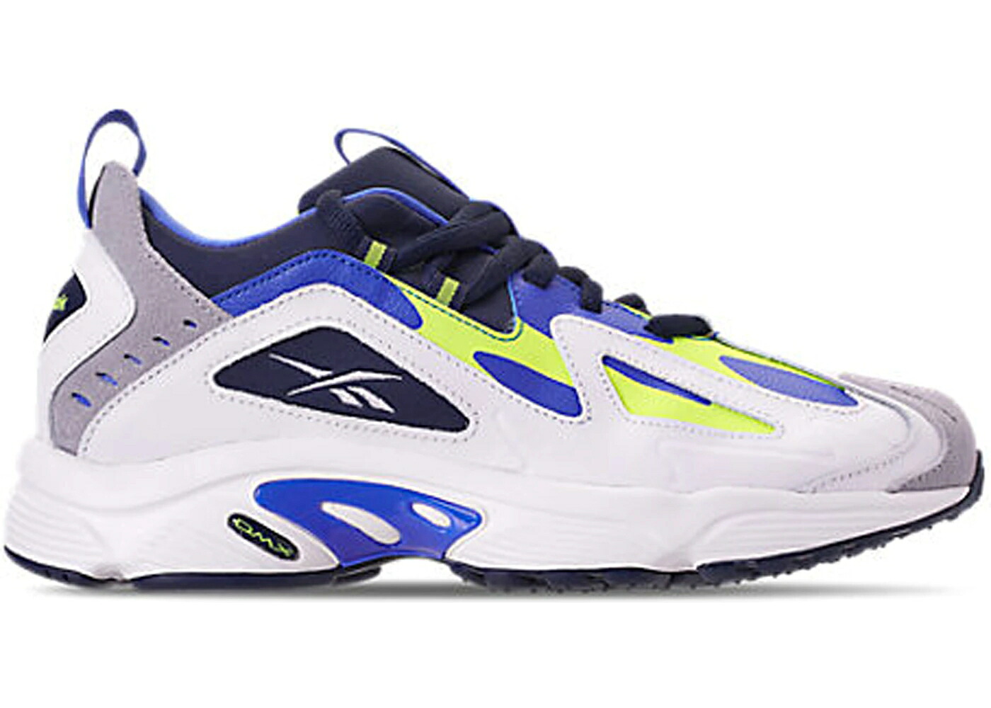 リーボック 白色 ホワイト ライム 紺色 ネイビー スニーカー メンズ REEBOK DMX 1200 LOW WHITE LIME NAVY / WHITE NEON LIME NAVY|スニケス