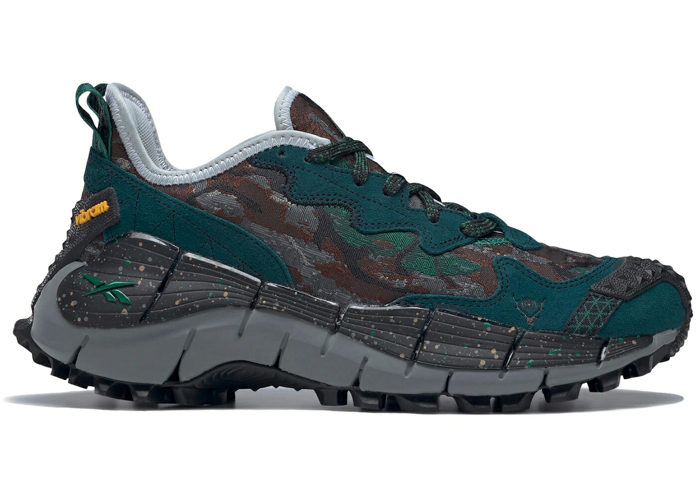 リーボック 黒色 ブラック ジグ 緑 グリーン 灰色 グレー コア スニーカー メンズ REEBOK BLACK ZIG KINETICA II EDGE SOUTH2 WEST8 / CLOVER GREEN COLD GREY 6 CORE|スニケス