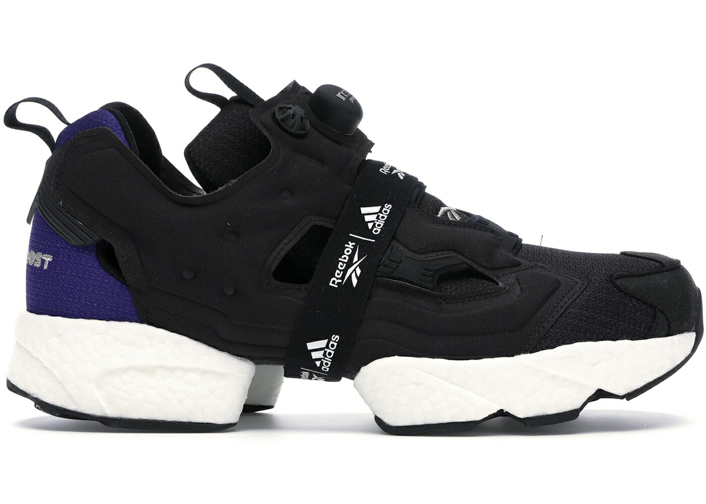 リーボック ブースト 黒色 ブラック 青色 ブルー インスタポンプフューリー スニーカー メンズ REEBOK INSTAPUMP FURY BOOST BLACK BLUE / BLACK BLUE|スニケス