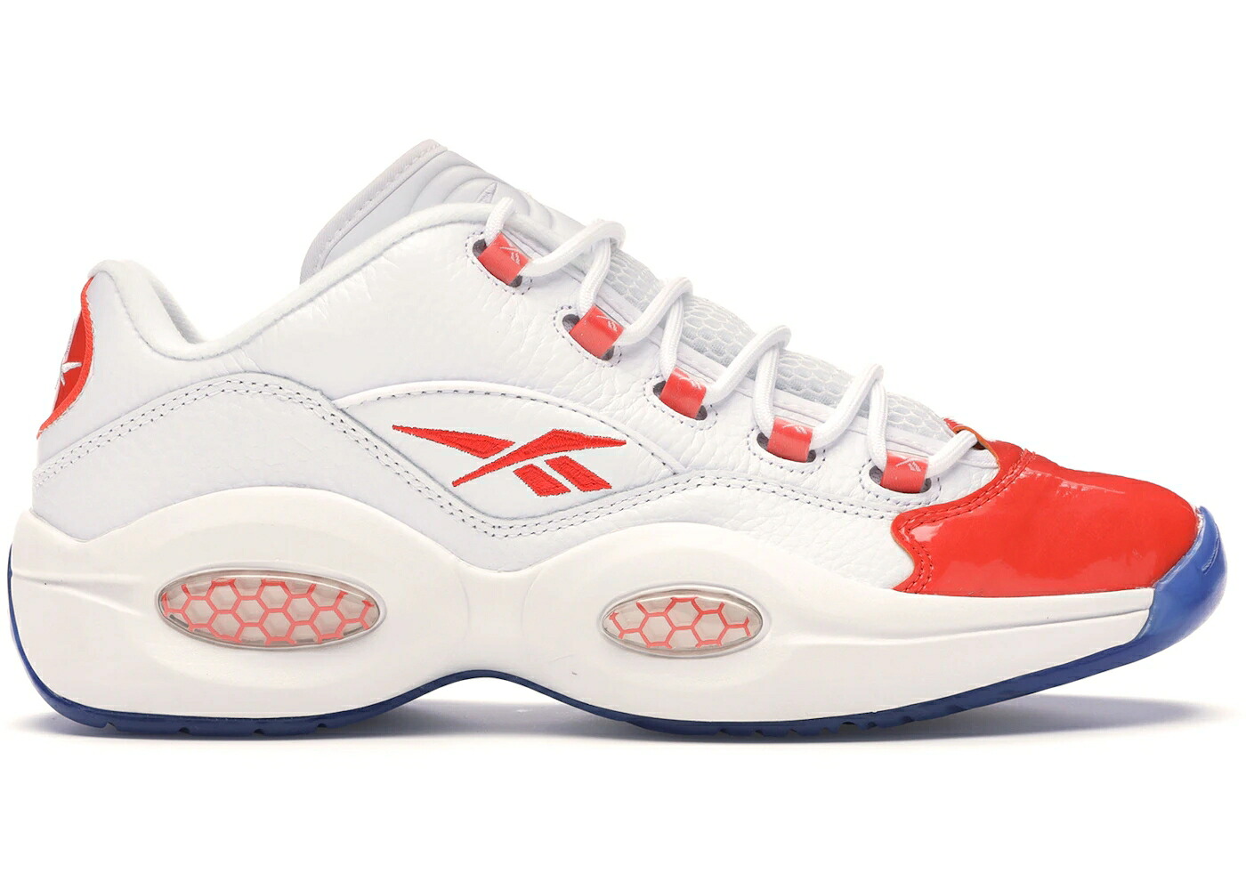 リーボック 問い合わせ 専売特許 橙 オレンジ色 白いこと 白いこと スニーカー メンズ REEBOK QUESTION LOW PATENT TOE ORANGE / WHITE VIVID ORANGE REEBOK ICE