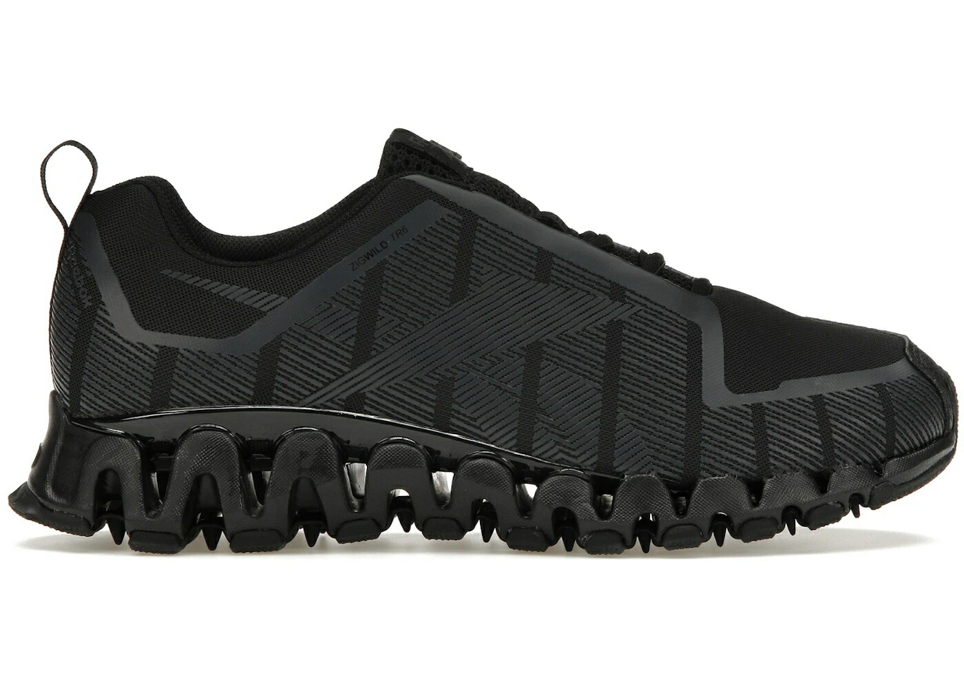 リーボック 黒色 ブラック 灰色 グレー 白色 ホワイト スニーカー メンズ REEBOK ZIGWILD TRAIL 6 BLACK / BLACK COLD GREY 7 FOOTWEAR WHITE