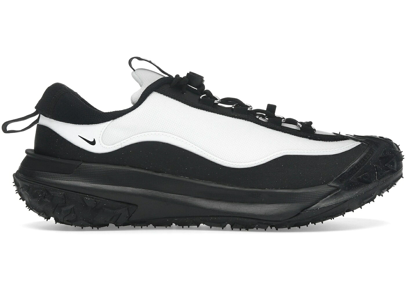 ナイキ 白いこと 白いこと 黒いこと 黒いこと コムデ給仕 スニーカー メンズ NIKE ACG MOUNTAIN FLY 2 LOW COMME DES GARCONS HOMME PLUS WHITE BLACK / BLACK WHITE BLACK