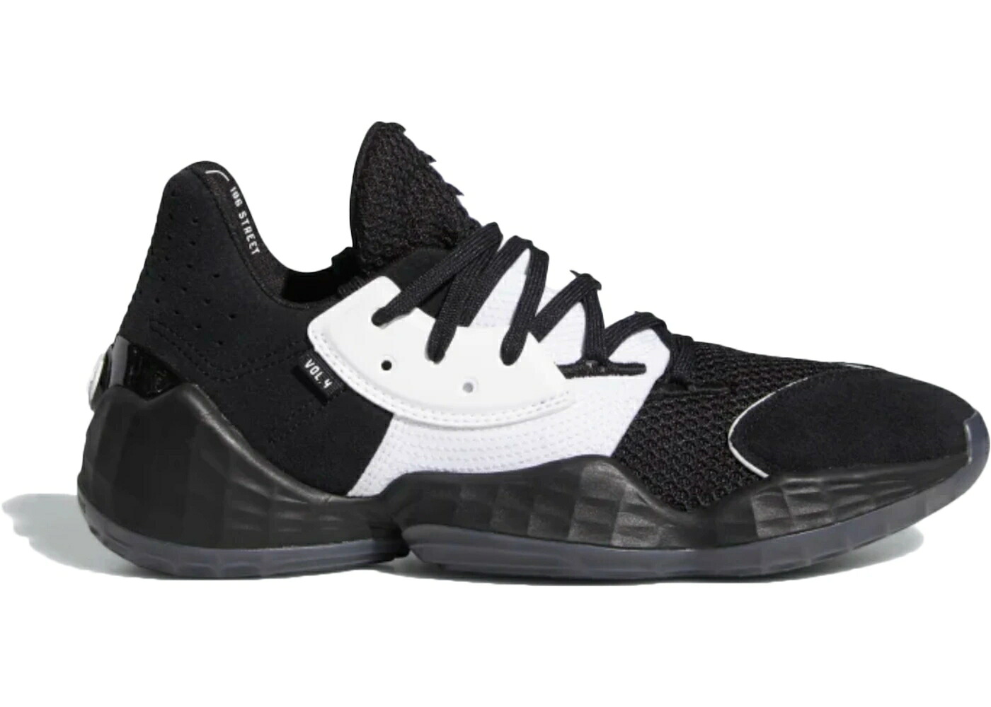 アディダス ハーデン 中核グループ 黒いこと 黒いこと 白いこと 白いこと VOL. スニーカー メンズ ADIDAS HARDEN 4 CORE BLACK / CORE BLACK CLOUD WHITE CORE
