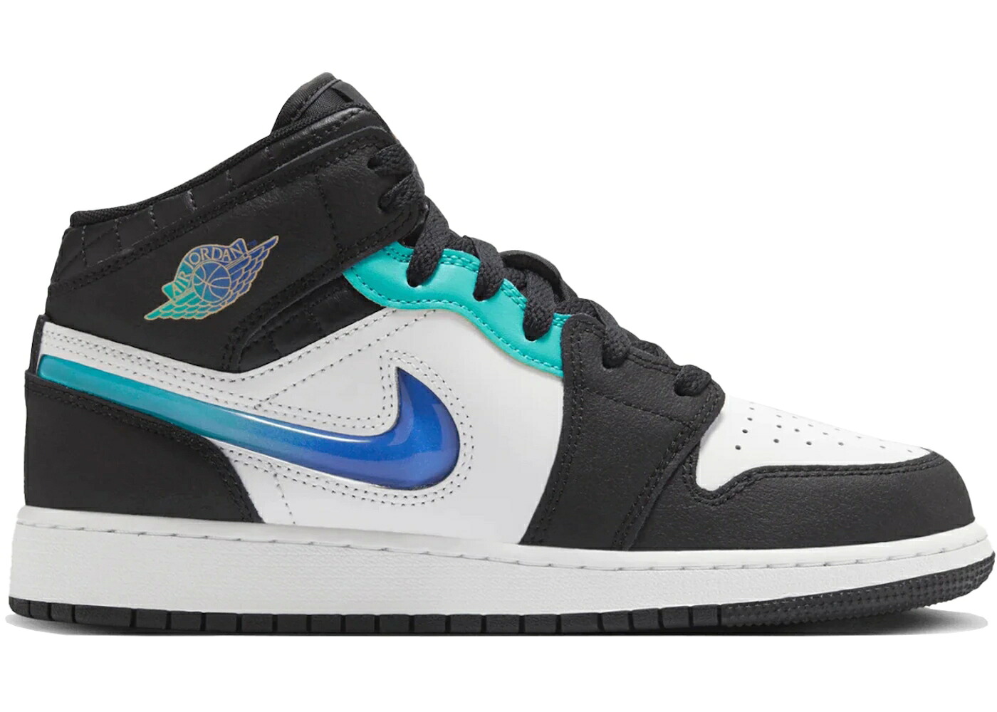 ナイキ ジョーダン ミッド 黒色 ブラック 白色 ホワイト 翡翠 ジェード 赤 レッド 23個入 ジュニア キッズ JORDAN 1 MID SE FORMULA 23 PACK BLACK WHITE HYPER JADE (PS) / BLACK WHITE HYPER JADE SIREN RED ベビー