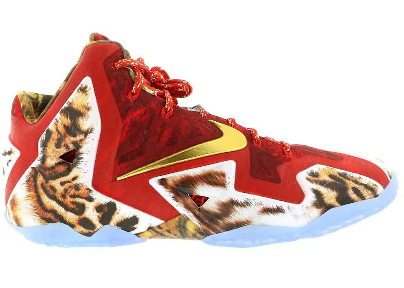 ナイキ レブロン 赤 赤いこと ゴールド スニーカー メンズ NIKE LEBRON 11 NBA 2K14 / CHALLENGE RED METALLIC GOLD 集積回路