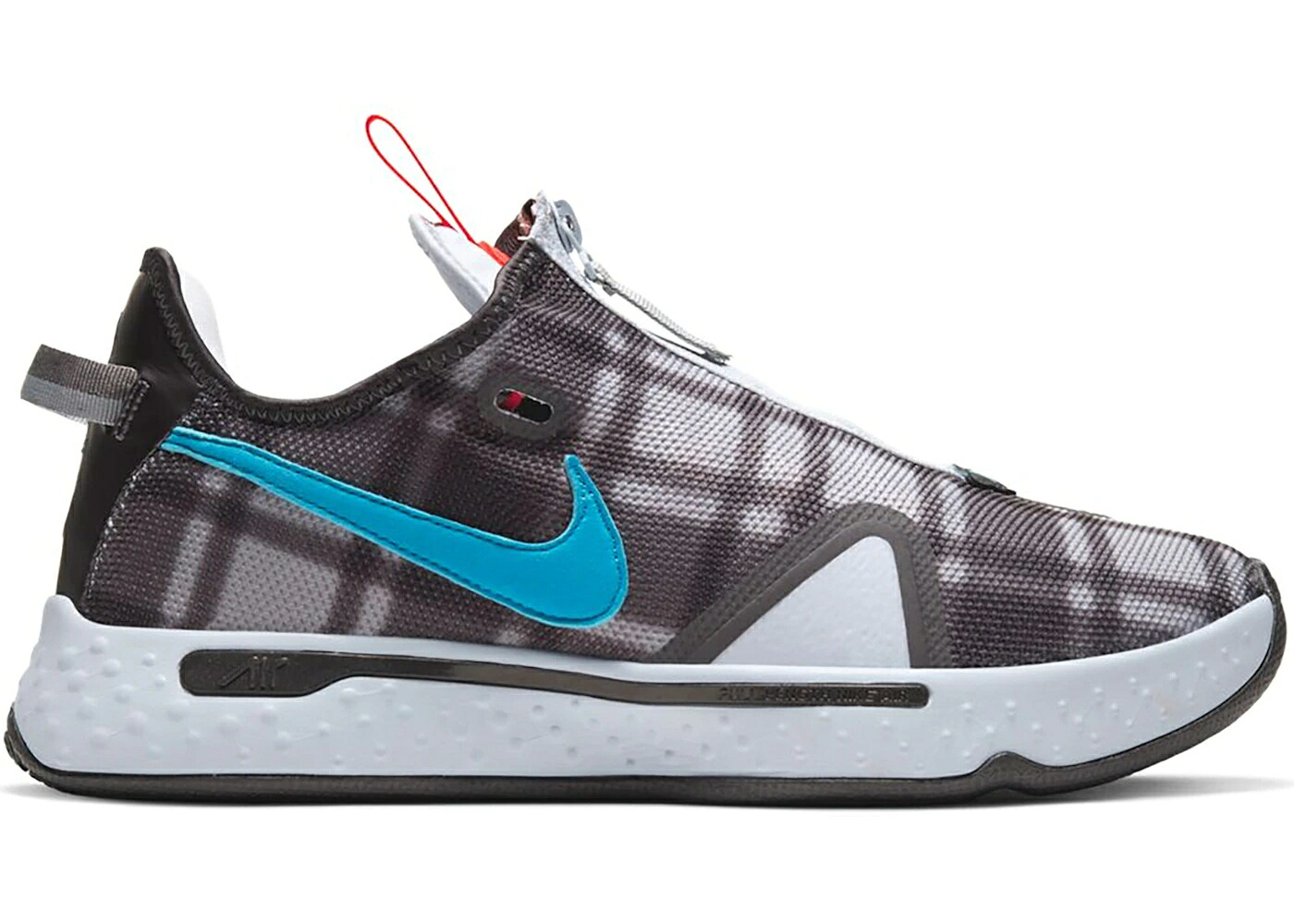 ナイキ 薄墨色 薄墨色 レーザ 青味 青味 スニーカー メンズ NIKE PG 4 FOOTBALL GREY PLAID / FOOTBALL GREY LASER BLUE LIGHT